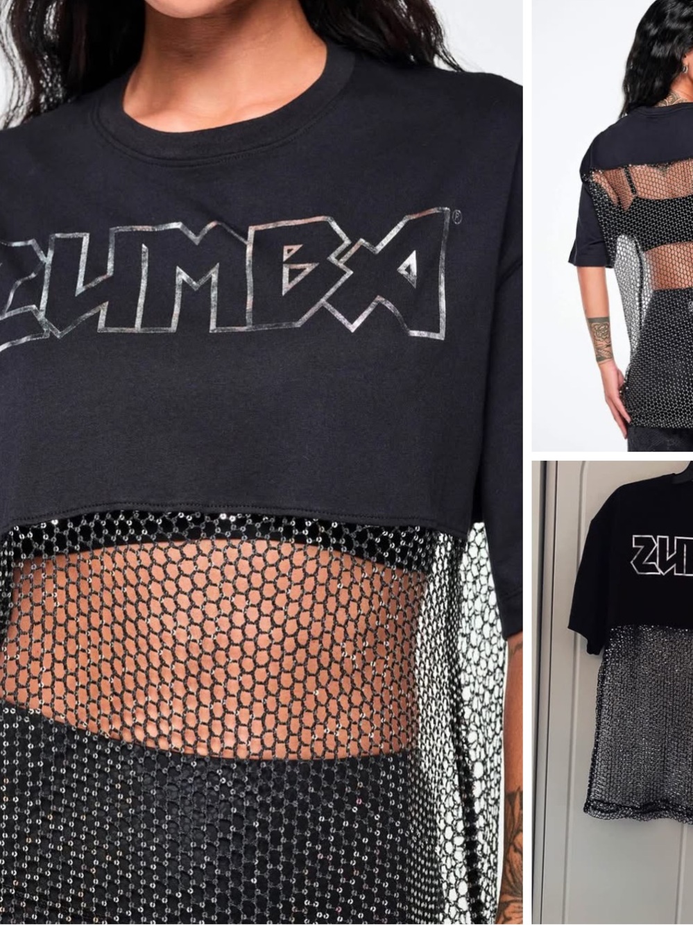 2 Zumba Rock and Roll Mesh Top